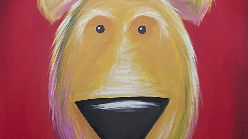 Buddy Dog Art Print | Whimsical Pet Portrait | Brian Blair Studios