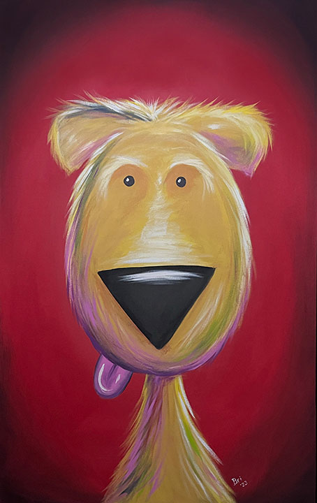 Buddy Dog Art Print | Whimsical Pet Portrait | Brian Blair Studios