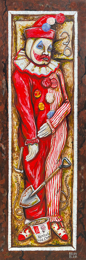 John Wayne Gacy Art Print | Pogo the Clown Horror Art | Brian Blair Studios