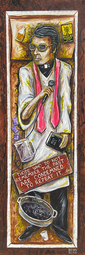 Jim Jones Art Print | Peoples Temple Horror Art | Brian Blair Studios