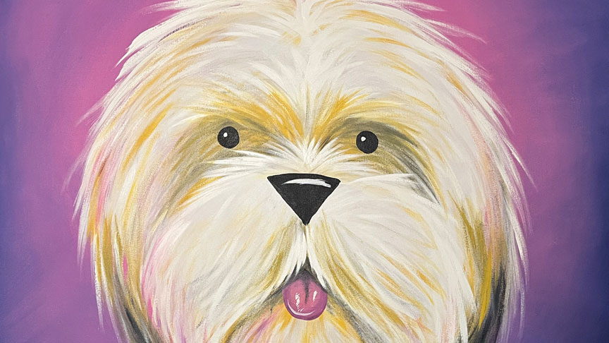 Shih Tzu Dog Art Print | Whimsical Shih Tzu Painting | Brian Blair Studios