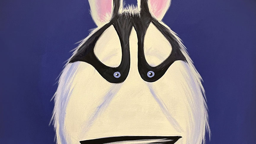 Snowflake Dog Art Print | Whimsical Pet Portrait | Brian Blair Studios